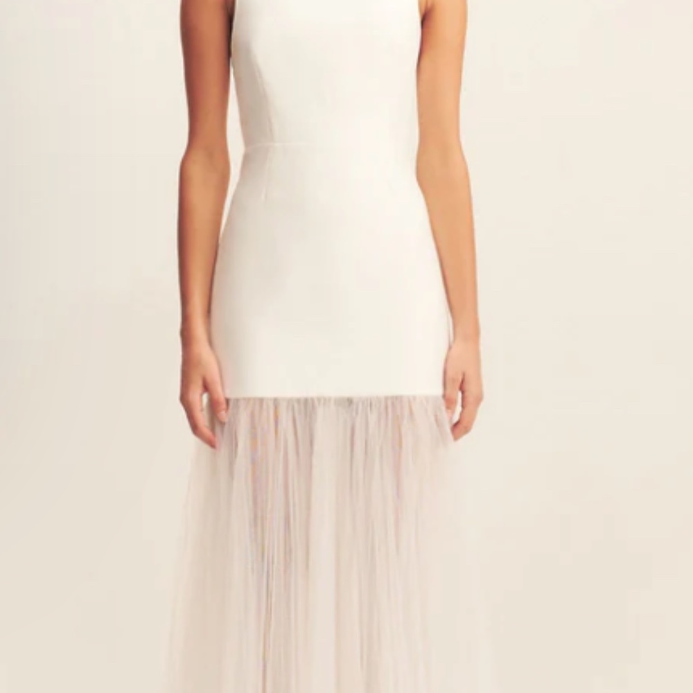 Calcite Contrast Square Neck Maxi Dress - Size 2 - Picture 3 of 6